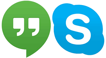 Google Hangouts of Skype